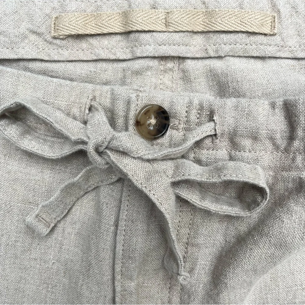 NWOT Banana Republic 100% Linen Men's Gray Khakis Breathable Comfy Stylish XL